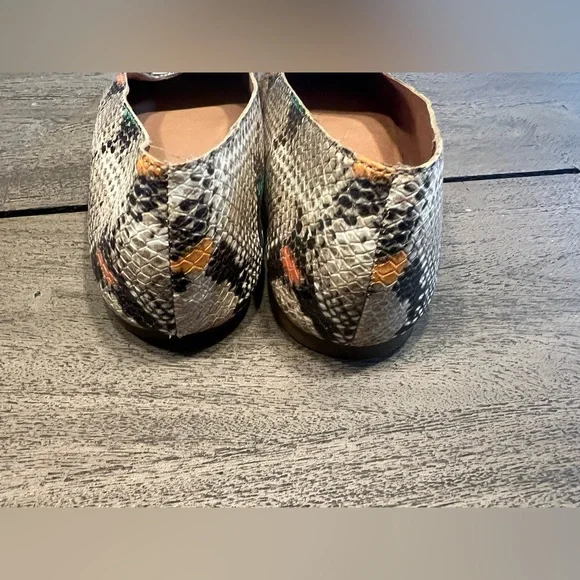 Madewell The Cory D-Orsay Flat Snake Embossed Leather Women’s Size 9 
Slip On - Picture 11 of 11